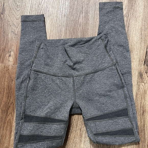 Lululemon Wunder Under Pant Hi-Rise Special Edition Tech Mesh Heathered Black 6 - Picture 5 of 6